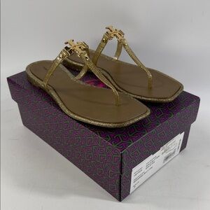 Tory Burch Glittering Gold Sandals